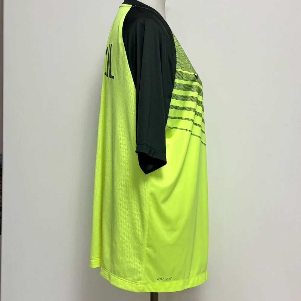 Nike Brazil CBF Training Jersey XL Volt Black Dri-FIT Soccer Shirt BRASIL